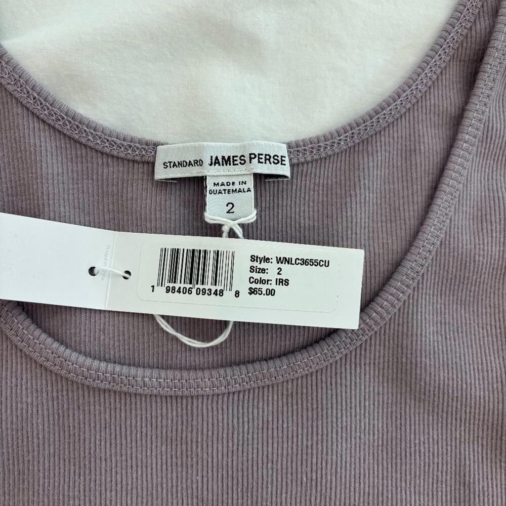 James‎ Perse Ribbed Tank, Lavendar, Size M, NWT - Picture 5 of 7